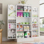 47" Dog Food Storage Cabinet with Doors and Adjustable Shelves, Freestanding Pet Storage Container Organizer for Living Room and Dinning Room, White