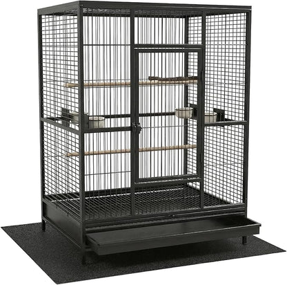Under Pet Cage Mat for Bird Cages, Dog Kennels, Reptile Aquariums, Dog Kennels, Water-Resistant Pad for Hard Floors and Surfaces (X-Large)