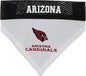 Pets First NFL DOG BANDANA - ARIZONA CARDINALS REVERSIBLE PET BANDANA. 2 Sided Sports Bandana with a PREMIUM Embroidery TEAM LOGO, Small/Medium. - 2 Sizes & 32 NFL Teams available