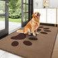 Buganda Dog Door Mat for Muddy Paws, Absorbent Dirt Trapper Washable Indoor Doormats, Non Slip Low-Profile Mud Mat for Dogs, Front Entrance Doormat for Inside Floor (47x32 Inches, Beige)