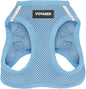 Best Pet Supplies Voyager Step-in Air Harness - All Weather Mesh, Reflective, No Pull Harness for Dogs, Cats - Secure with Hook & Loop Fastener, Buckle, Double D-Rings - Baby Blue, XL