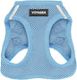 Best Pet Supplies Voyager Step-in Air Harness - All Weather Mesh, Reflective, No Pull Harness for Dogs, Cats - Secure with Hook & Loop Fastener, Buckle, Double D-Rings - Baby Blue, XXS