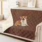 hyha Waterproof Dog Blanket, Reversible Pet Bed Blanket, Soft Sofa Couch Cover for Dogs Washable, Waterproof Pet Couch Covers for Sofa Puppy Cats Furniture Protector(52"x82", Brown/Beige)