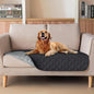 gogobunny 100% Double Sided Waterproof Dog Blanket Soft Pet Bed Cover Reversible Protect Furniture Couch Sofa Car for Puppy Large Dog Cat (Dark Charcoal/Light Charcoal, 32x53 Inch (Pack of 1))