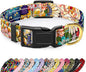 Reflective Dog Collar for Extra Small Dogs, Cute Boho Adjustable Heavy-Duty Nylon Puppy Collar for Boy and Girl Female, Soft Pet Accessories with Quick Release Buckle, Colorful Mandala