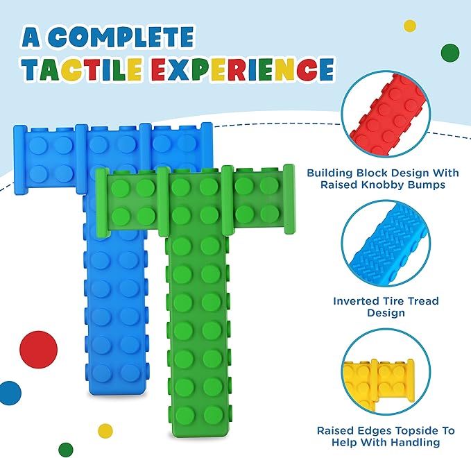 Chewy Sensory Toys for Kids with Autism Sensory Product for Adults Teens Toddlers, ADHD Tools for Kids, ADHD Toys for Autistic Children, Oral Motor Tool Tube, Mouth Toys, Chew Stick (Spring)