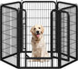 Yaheetech Dog Playpen Outdoor, 40 inch 6 Panels Dog Pen Indoor Heavy Duty Puppy Exercise Pen Metal Pet Fence for RV Camping/Yard/Garden