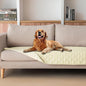 gogobunny 100% Double-Sided Waterproof Dog Bed Cover Pet Blanket Sofa Couch Furniture Protector for Puppy Large Dog Cat, Reversible (30x70 Inch (Pack of 1), Dark Cream/Light Cream)