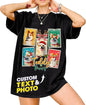 Mit & Mia Custom Your Own Bootleg Rap Shirts for Boyfriend Girlfriend Face Shirt with Photo Gift for Him Her Pet Lovers