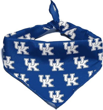 Kentucky Wildcats Officially Licensed Bandana for Dogs and Cats | Fits Pets Great Gift Idea | Easy-to-Tie (Small, 13")