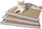 Cat Scratching Board 3 Pack – Reversible Cardboard Scratcher for Indoor Cats, Wide Boxed Scratch Pads with Bell Ball, Durable Corrugated scratchers as Furniture Protector