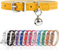 XS Dog Collar for Teacup Adjustable Teacup Dog Collar for Small Medium Large Dogs 3/8 inch Width (Golden, XS)