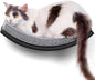 Curved Cat Wall Hammock Bed with Grey Foam Cushion – Floating Cat Wall Shelf Nest for Climbing, Sleeping & Lounging