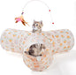 Tempcore Pet Tunnel Tube Toys 3 Way Collapsible, Cat Tunnels for Indoor Cats，Kitty Bored Pet Toys Peek Hole Toy Ball, Puppy, Kitty, Kitten, Rabbit