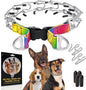 PetJett Prong Collar for Dogs - Choke Collar for Dogs, Pinch Collar for Dog Adjustable No Pull Safety Dog Training Collar for Small Medium Large Breed - Durable Stainless Steel Metal Choker Chain