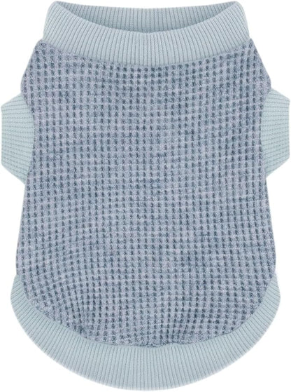 Cozy and Functional Dog Shirts for Small Puppies: Stretchable Blue Attire with Easy-On Design, Ideal for Chihuahuas and Yorkies - Enhance Comfort and Playfulness on Chill Days XX-Large