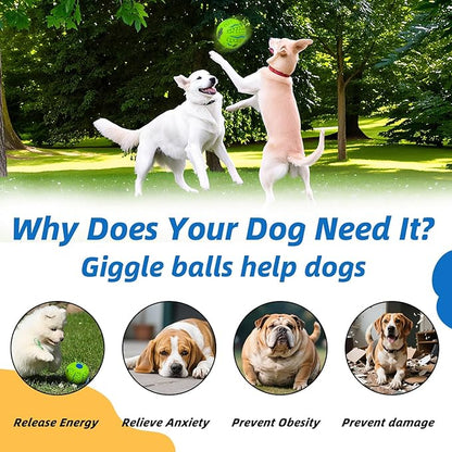 Spiky Interactive Dog Toys Ball, Shaking with Gibbering Sound, for Training, Teeth Cleaning & Herding, Wave, M, 3.46 in (8.8 cm)