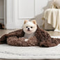 gogobunny Waterproof Dog Blanket for Couch & Furniture Protection - Super Soft Reversible Throw for Large Dogs & Cats, Calming Washable Fur & Sherpa Pet Blanket (25x35 Inch, Chocolate)
