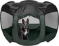 Furhaven Portable Dog Playpen Cat Tent, Pet playground,Kennel foldable indoor outdoor zippered puppy crate - Hunter Green, Small