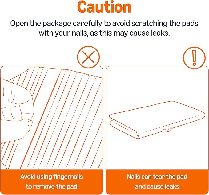 Amazon Basics Cat Pee Pads, Odor Control, Super Absorbent, Disposable, Universal Fit for Litter Box, Unscented, Multi Cat, White/Purple, 60 Count