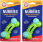 Arm & Hammer for Pets Nubbies Duality Bone Dental Dog Toy - Best Dog Chew Toy for Moderate Chewers - Helps Reduce Plaque & Tartar- Green Apple Flavor, Baking Soda Enhanced - 2 Pack