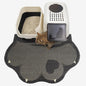 Cute Cat Litter Mat 35”x24”, Litter Box Mat, Litter Trapping Mat, Soft on Kitty Paws, Easy Clean, Anti Slip, Pet Accessories, Door Floor mats - TigerSpot Blackpaw90*60