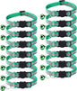 14 Pack Breakaway Cat Collar with Bell, Reflective Kitten Collar for Girl Boy Cats, Safety Buckle Adjustable 7.5-12.5 Inch, 0.4 Inch Width Lightweight, Pet Gifts (Green)
