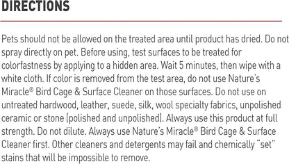 Nature's Miracle Bird Cage & Surface Cleaner,(Pack of 2)