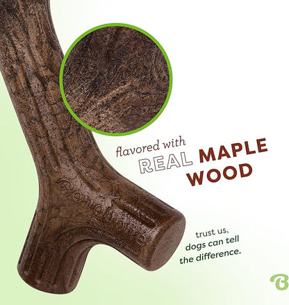 Benebone Maplestick Durable Dog Chew Toy for Aggressive Chewers, Real Maplewood, Made in USA, Giant
