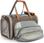 Mr. Peanut's Gold Series Big Apple XL Expandable Pet Carrier V3.0 (Charcoal Ash)