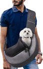 FDJASGY Pet Sling Carrier for Small Dogs Cats,Breathable Mesh Travelling Hand Free Puppy Backpack with Pouch and Adjustable Strap Carrier