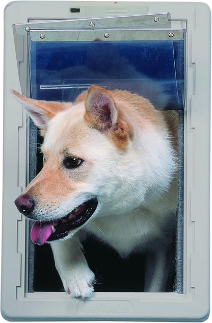 IDEAL PET PRODUCTS Since 1979 Ideal Pet Products Designer Series Ruff Weather Alarm Alert Pet Door, X-Large 9.75" X 17" Flap Size