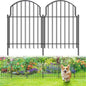 19Pcs Decorative Garden Fence, 20in(H)/20.5ft(L) Rustproof Metal Fences Animal Barrier Outdoor for Yard, Flower Bed Edging Ornamental Border Panel for Dogs, Rabbits, Dig Defence, Garden Decor, Patio
