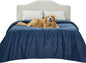 Bedsure Waterproof Bed Cover for Dogs Washable - Waterproof Blanket for Full Bed Couch Sofa Cozy, Lightweight Furniture Protector for Pet Cat Quick Drying, Navy, 82x82IN