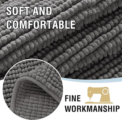H.VERSAILTEX Plush Chenille Couch Cover for Dogs Pets Blanket for Bed Anti-Slip Soft and Durable Furniture Protector for Small Medium Large Cats Washable (52" x 82", Grey)