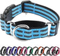 Hikiko Martingale Dog Collars Reflective Nylon Dog Collar with Quick Release Buckle Adjustable Training No Slip Dog Collar (Small, Light Blue)