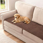 H.VERSAILTEX Plush Chenille Couch Cover for 3 Cushion Couch Anti Slip Washable Sofa Slipcovers Soft and Durable Furniture Protector for Dogs Cats Kids (27.5" x 59", Caramel)