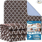 OUTCREATOR® Washable Bed Pads 34" x 36" (Pack of 4), Incontinence Mattress Protector, Anti-Slip Waterproof Underpads for Adults Kids Elderly Pets, Absorbency & Reusable Bedwetting Pads (Dark Brown)