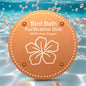 Bird Bath Purification Disk Pure Copper Outside Winter Solar Power Birdbath Wild Hummingbird Pedestal Fountain Cleaner Humming Feeder Cage Dispenser Heater Ground Safe Garden Lover Women Gift