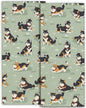 Cute Shiba Inu Hand Towels - 2 Pack, 14.5" X 28",Soft Microfiber Polyester Cartoon Towel Set with Dog-Lover,for Fun Bathroom Kitchen Spa Hotel Decor Gifts Women Girls