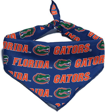Florida Gators Officially Licensed Bandana for Dogs and Cats | Fits Pets Great Gift Idea | Easy-to-Tie (Small, 13")