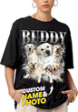 Mit & Mia Custom Your Own Bootleg Rap Shirts for Boyfriend Girlfriend Face Shirt with Photo Gift for Him Her Pet Lovers