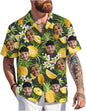 Custom Hawaiian Shirt with Face Photo Picture for Men Women Kids Youth Adult, Tropical Personalized Hawaiian Shirts Gift