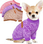 3 Pack Dog Sweaters for Small Dogs Girl Boy Winter Fleece Clothes Warm Soft Dog Sweatshirt Outfit for Dogs Cats Pet Apparel