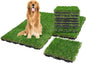 XLX TURF Interlocking Fake Grass Tiles for Dogs Potty - Pets Friendly Artificial Grass for Dog Kennel Outdoor Patio Balcony & Home Decor - 12"x12" 12 Pack