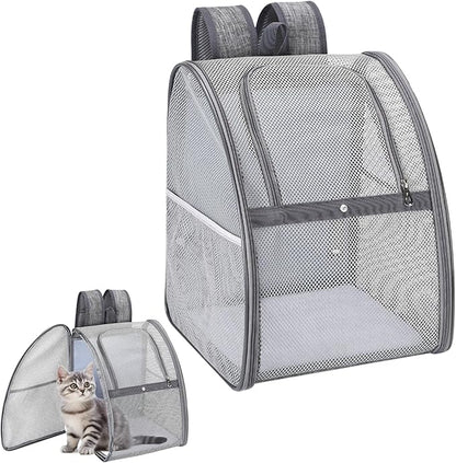 Breathable cat Backpack - Lightweight, Foldable & Escape-Proof Design for Small Dogs & Cats, Air Travel Approved,cat Backpack Carrier，Travel, and Daily Use pet Carrier