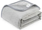 Waterproof Dog Blankets Light Grey, 30"x40" Cat Blanket for Indoor Cats, Soft Fluffy Sofa Car Bed Protector, Reversible Leakproof Flannel Puppy Blanket for Small Medium Dogs