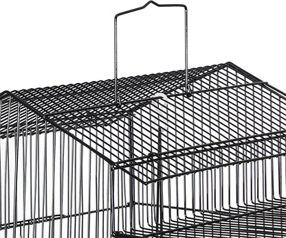 ZENY 39-inch Roof Top Large Flight Parrot Bird Cage for Small Quaker Cockatiel Canary Sun Parakeet Green Cheek Finch Budgie Lovebirds Wrought Iron Pet Bird Cage w/Toys