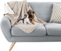 Waterproof Pet Blanket - 30x40-Inch Reversible Sherpa Fleece Throw Protects Couches, Cars, and Beds from Spills, Stains, and Fur by PETMAKER (Tan)