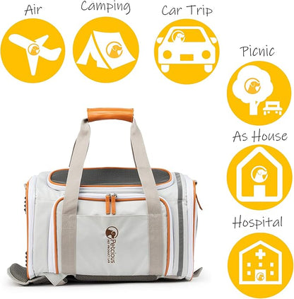 Airline Approved Pet Carrier Backpack Under seat, Soft Unique Dog Purse Travel Carriers Backpacks for Hiking Camping Outdoor, Tote Front Expandable Bag for Small Puppy Dogs in Airplane Car